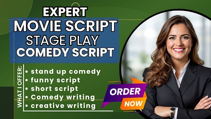 write your comedy script stand up comedy short film stage play comedian script