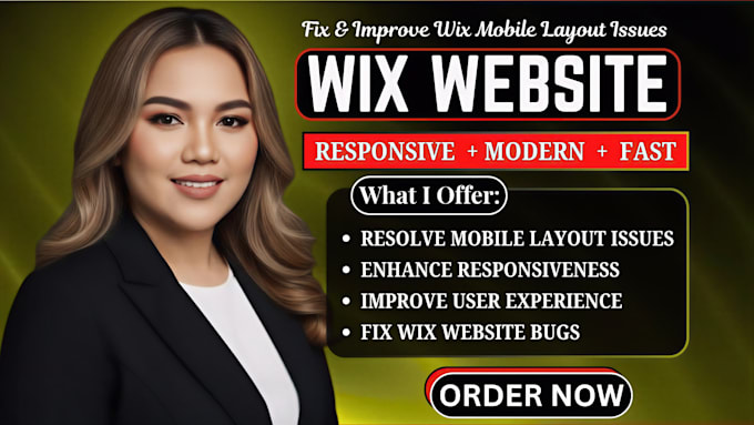 fix wix mobile layout issues and improve responsiveness for better ux design