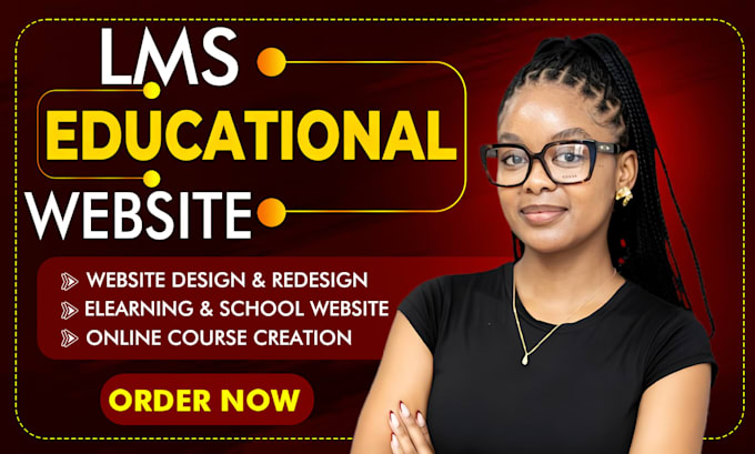 build lms educational website, elearning website online course website education
