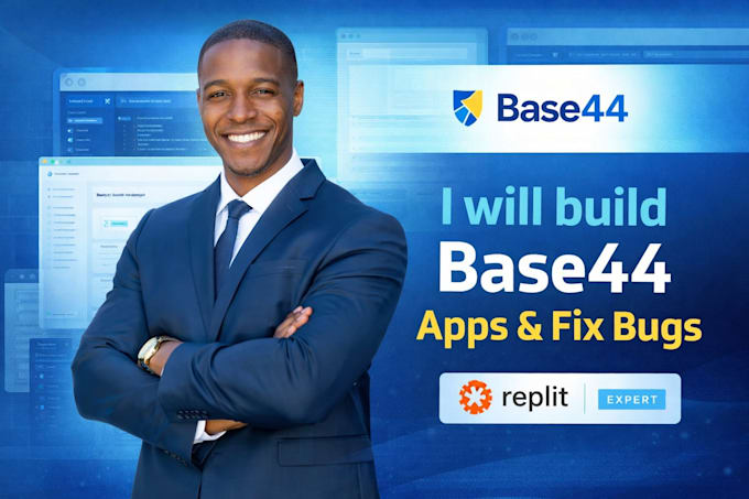 build base44 web app, fix bugs, replit app, and expert solutions