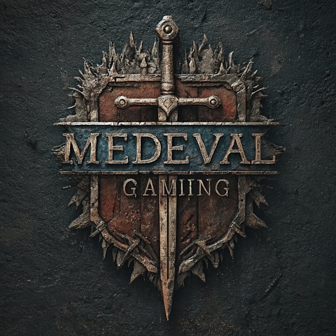 draw a medieval, fantasy, rpg gaming logo