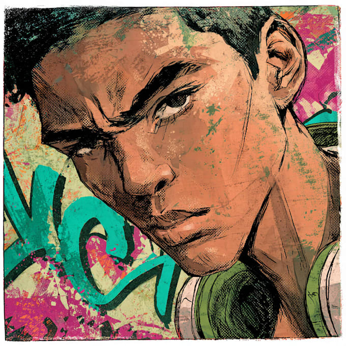 comic book illustration with comic book illustrator