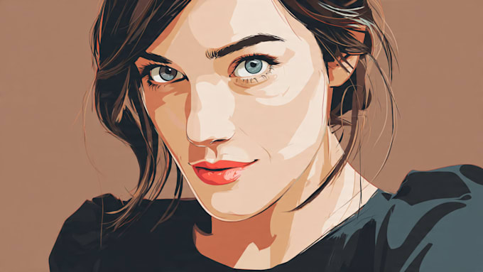 draw your amazing realistic vector portrait