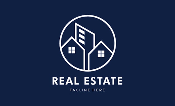 create a minimal real estate logo