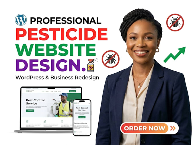 build wordpress pest control website, wordpress business website, wordpress SEO