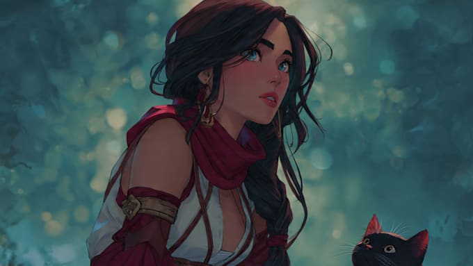 draw character digital art commission