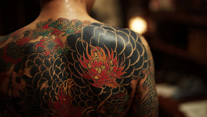 make a traditional japanese irezumi tattoo