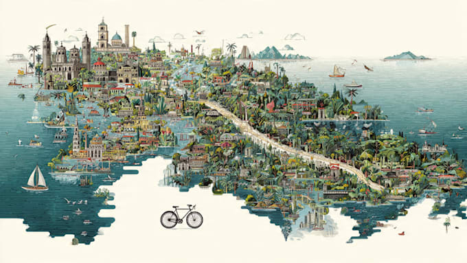 do unique map illustrations