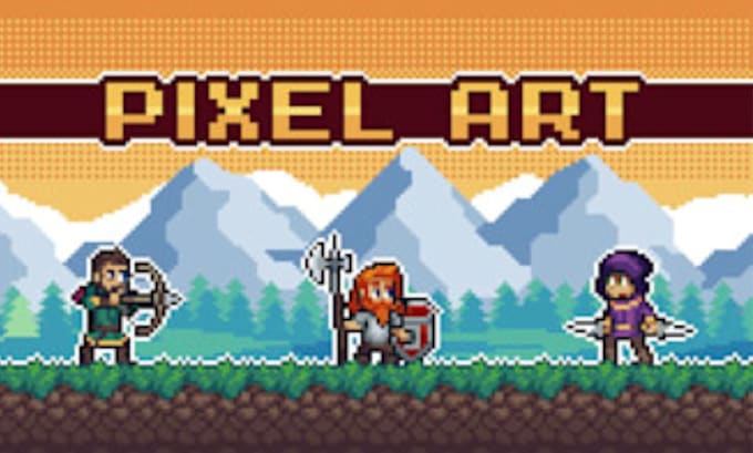do pixel art character animation pixel game assets tileset backgrounds for games