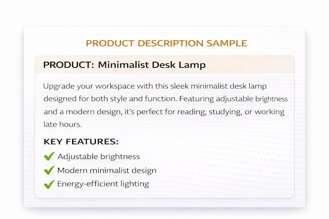write SEO descriptions for shopify, etsy, and amazon