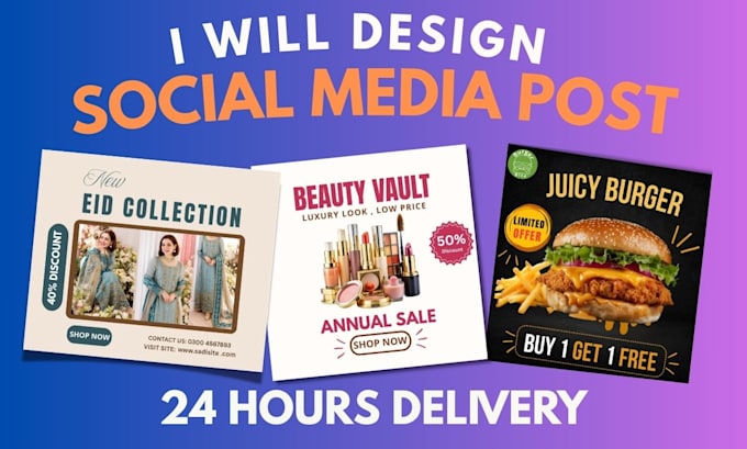 create social media posts, facebook ad image, instagram post