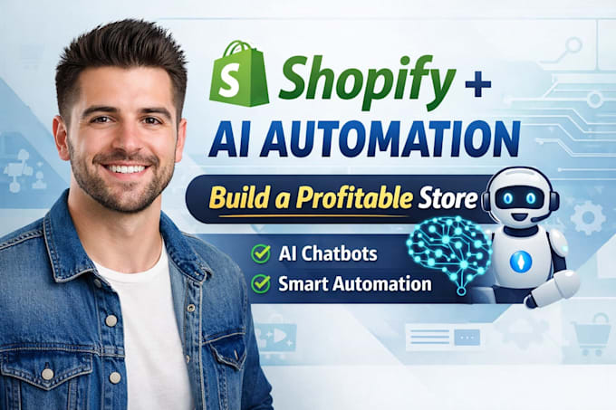 build a shopify store with ai chatbot and automation