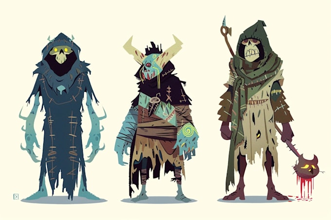 design fantasy horror and horror character
