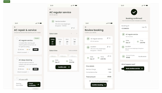 design clean intuitive UI UX for web and mobile apps