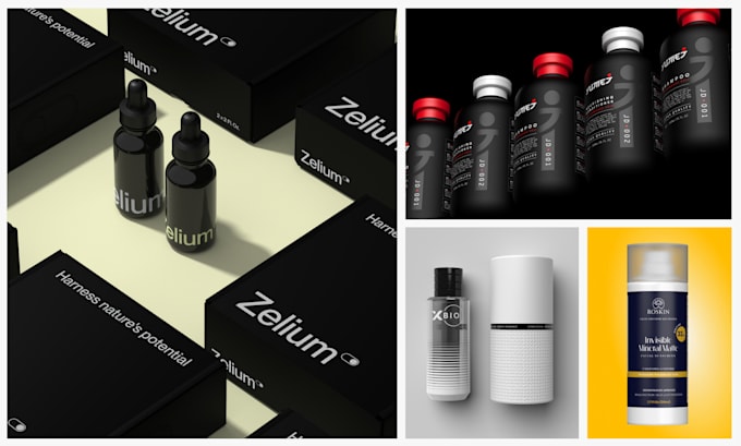 design premium cosmetic packaging and label