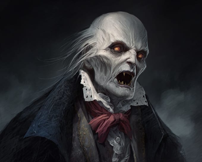 create horror character art and horror character design