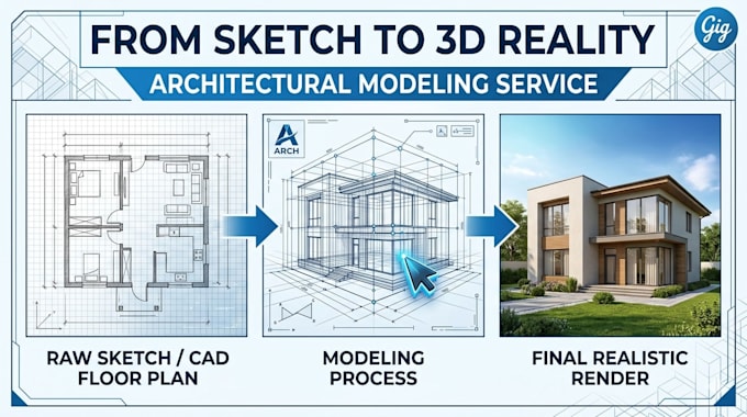convert 2d floor plan to realistic 3d house model