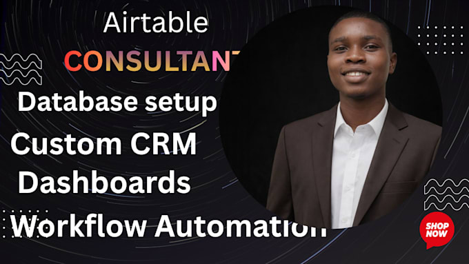 create airtable database, CRM system, automation and softr web app