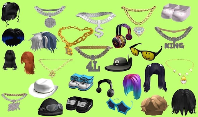 create custom roblox ugc accessories, hair, hats and items