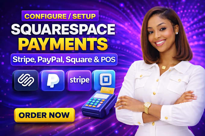 configure squarespace payment, stripe, paypal and pos setup
