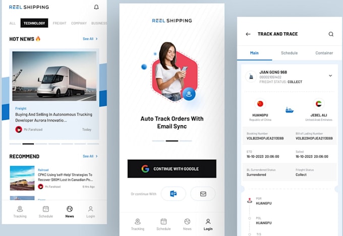 develop food delivery app, courier delivery app, transportation app for business