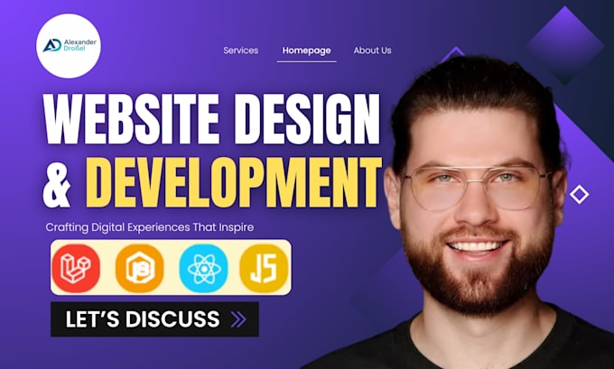 do custom website development as full stack web developer for your business
