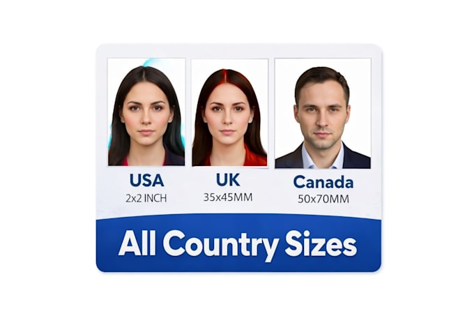 create passport size photo for any country with perfect dimensions