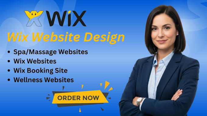 design a wix salon and spa website with appointment system