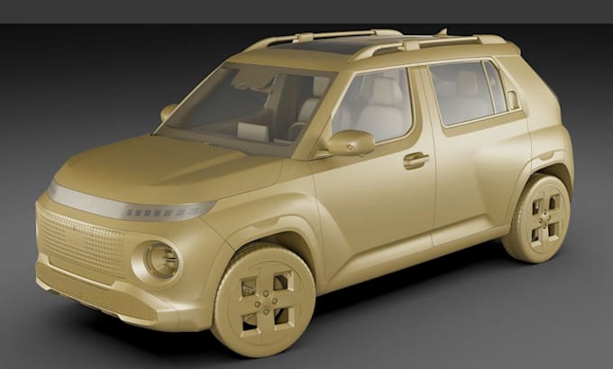 do 3d car, van and vehicle models for 3d printing rendering and visualization