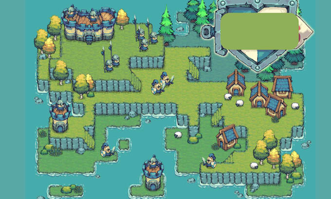 design a custom map tilesheet tileset using tiled editor for unity, godot phaser