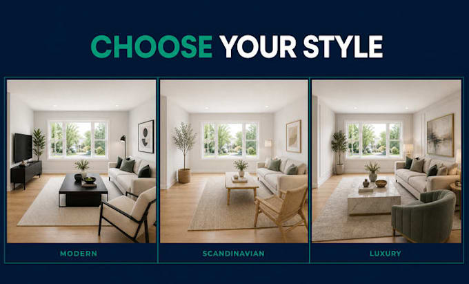create ai virtual staging for real estate photos, listings and marketing