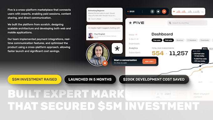 design and develop a landing page