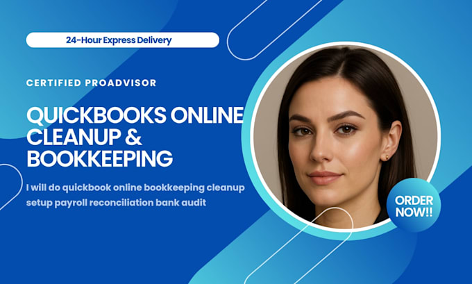 do quickbook online bookkeeping cleanup setup payroll reconciliation bank audit