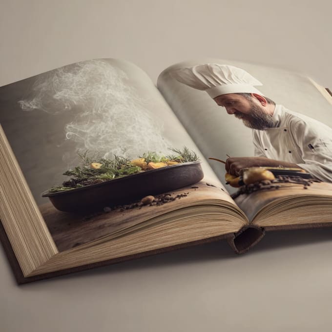 design a unique and custom cookbook cover