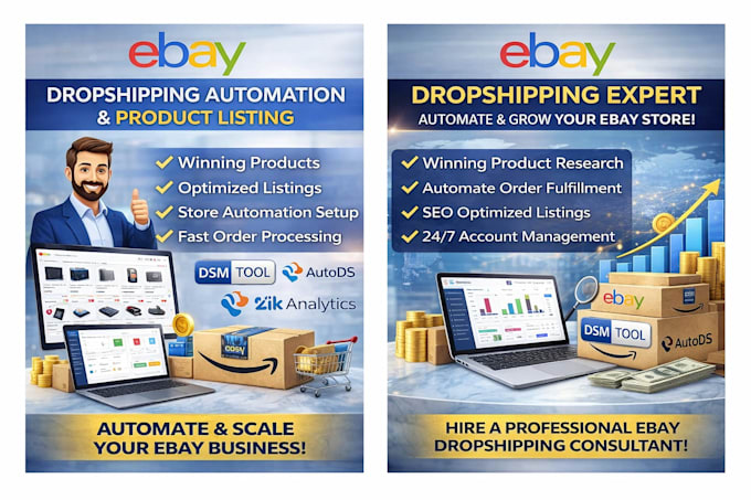 ebay dropshipping automation and product listing