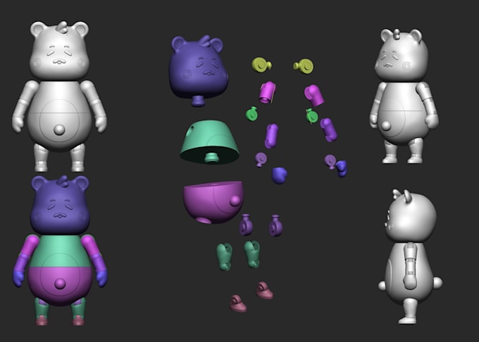 make articulation 3d model for 3d printing