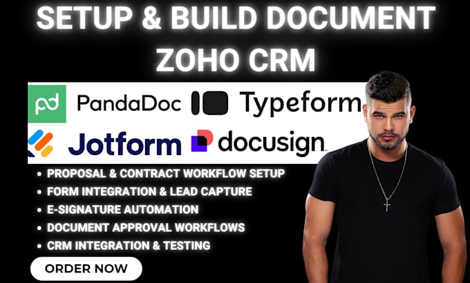 setup document zoho crm panadoc jotform typeform docusign hellosign docuwears