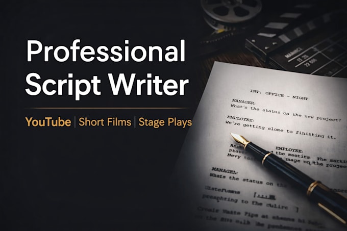 write engaging youtube scripts short film and comedy scripts