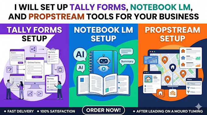 set up tally forms notebook lm and propstream systems