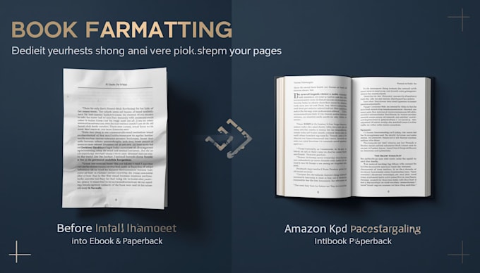 format your book for amazon KDP ebook and paperback