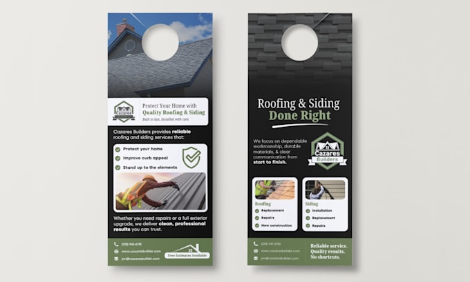 design a print ready door hanger