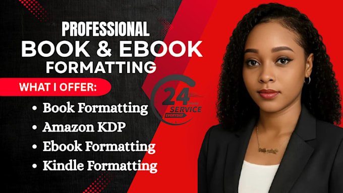 format your book for amazon KDP ebook and paperback