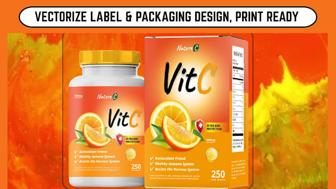 professionally edit, redesign, fix, vectorize label and packaging print ready