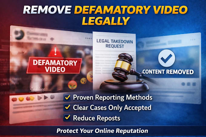 remove defamatory content from instagram facebook legally