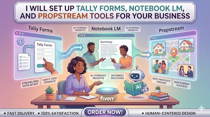 set up tally forms notebook lm and propstream tools for your business