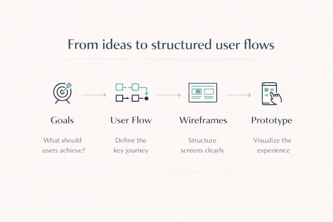 create UX wireframes and user flows in figma