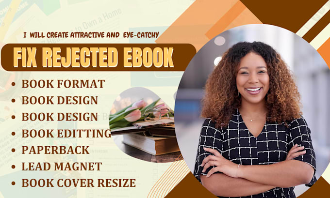 format, resize, design, fix rejected book, book cover for amazon kdp