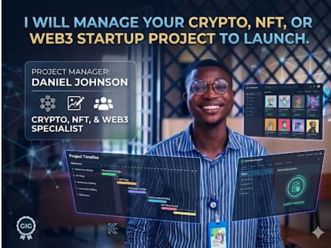 manage your crypto,nft,or web3 startup project to launch