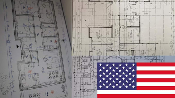 draw professional 2d architectural floor plan drawings in autocad