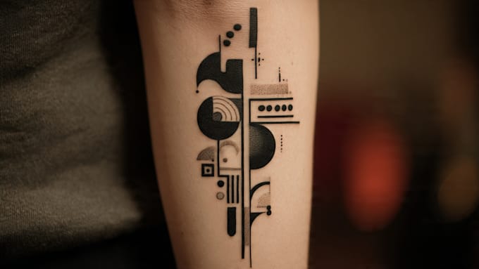 custom an abstract tattoo design